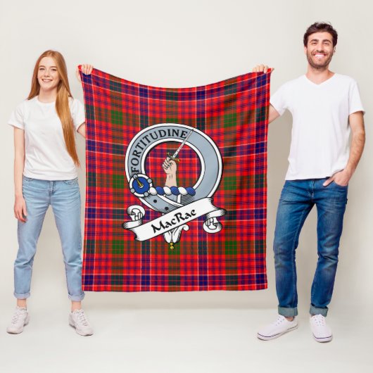 MacRae Modernes Clan Abzeichen Tartan Kariert Fleecedecke (Beispiel)