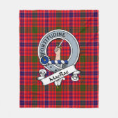 MacRae Modernes Clan Abzeichen Tartan Kariert Fleecedecke (Vorderseite)