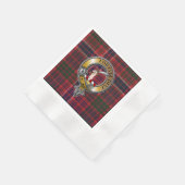 MacRae Tartan & Abzeichen Serviette (Ecke)