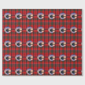 MacRae Tartan Eilean Donan Castle Geschenkpapier (Flach)