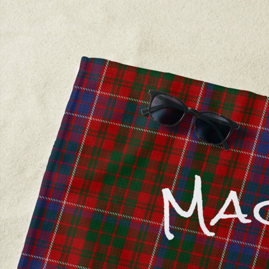 MacRae Tartan Kariert Beach Handtuch (Beispiel)