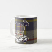 MacRae Tartan-Schädel Kaffeetasse (Vorderseite Links)