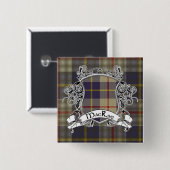 MacRae Tartan-Schild Button (Vorne & Hinten)