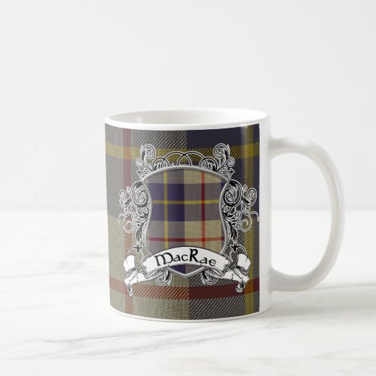MacRae Tartan-Schild Kaffeetasse (Rechts)