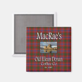 MacRaes altes Eilean Donan Coffee Co. Magnet (Vorderseite/Rückseite)