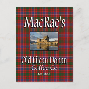 MacRaes altes Eilean Donan Coffee Co. Postkarte