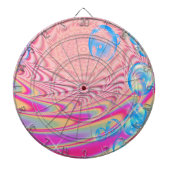 MACRAME'- Abstraktes Bild des Fraktals Kunst - Dartscheibe (vorne)