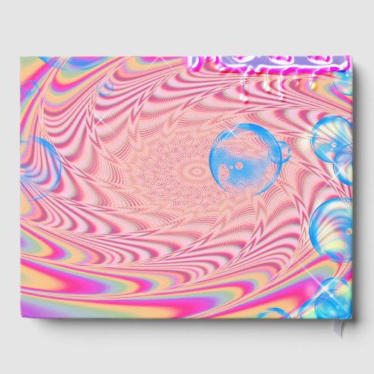 MACRAME'- Abstraktes Bild des Fraktals Kunst - Gästebuch (Rückseite)