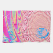 MACRAME'- Abstraktes Bild des Fraktals Kunst - Geschirrtuch (Horizontal)