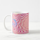 MACRAME'- Abstraktes Bild des Fraktals Kunst - Kaffeetasse (Links)