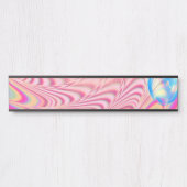 MACRAME'- Abstraktes Bild des Fraktals Kunst - Türschild (Vorderseite )