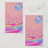 MACRAME'- Abstraktes Farbbild des Fraktals Art - Visitenkarte (Vorne/Hinten)