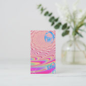 MACRAME'- Abstraktes Farbbild des Fraktals Art - Visitenkarte (Stehend Vorderseite)