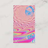 MACRAME'- Abstraktes Farbbild des Fraktals Art - Visitenkarte (Rückseite)