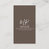 Macrame Artist Handmade Art Designer Visitenkarte (Rückseite)