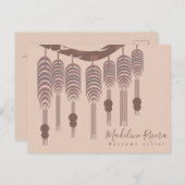 Macrame Artist Handmade Designer Artist Business Postkarte (Vorne/Hinten)