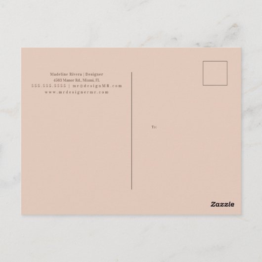 Macrame Artist Handmade Designer Artist Business Postkarte (Rückseite)