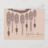 Macrame Artist Handmade Designer Artist Business Postkarte (Vorderseite)