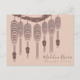 Macrame Artist Handmade Designer Artist Business Postkarte