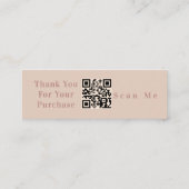 Macrame Artist Handmade Hanging Pflanze Earthy Mini Visitenkarte (Rückseite)