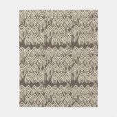 Macrame Bohemisch Knittern Zeichnend Muster Fleecedecke (Vorderseite)