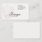 Macrame Business Card mit Macrame Feather Visitenkarte (Vorne/Hinten)