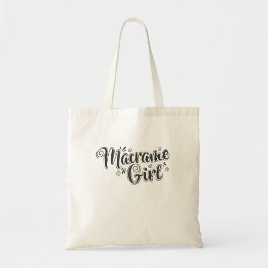 Macrame Girl Makramee Tragetasche (Vorne)