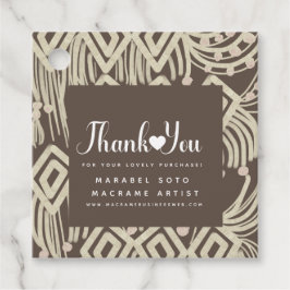 Macrame Handmade Business Vielen Dank B Geschenkanhänger