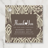 Macrame Handmade Business Vielen Dank B Geschenkanhänger (Vorderseite)