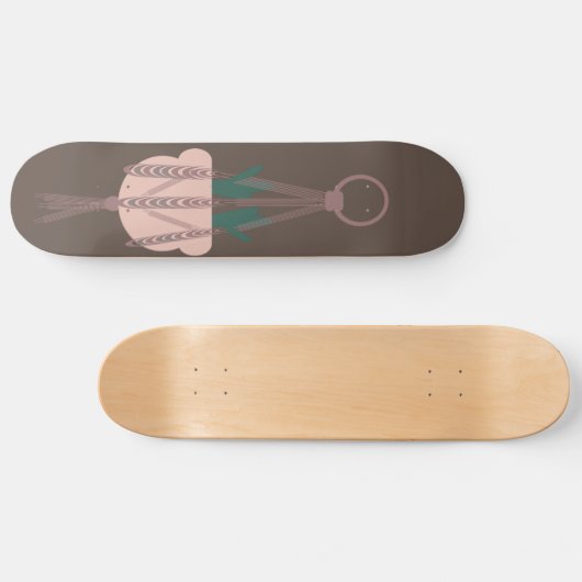 Macrame Pflanze Hanger Planter Pots Cactus Skateboard (Horizontal)