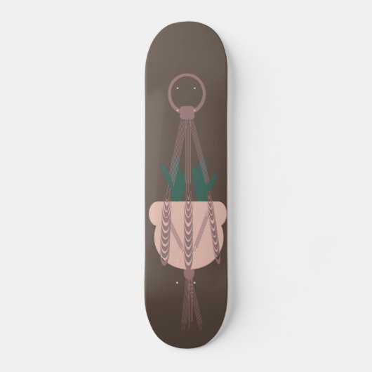 Macrame Pflanze Hanger Planter Pots Cactus Skateboard (Vorderseite)