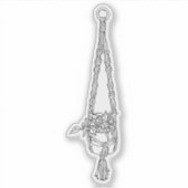 Macrame Pothos Sticker (Vorderseite)