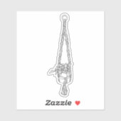 Macrame Pothos Sticker (Blatt)