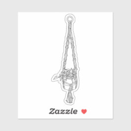 Macrame Pothos Sticker