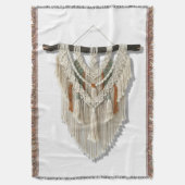 Macrame Throw Blanket Decke (Vorderseite Vertikal)