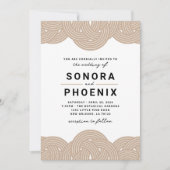 Macrame Wedding Einladung (Vorderseite)