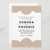 Macrame Wedding Einladung (Vorne/Hinten)