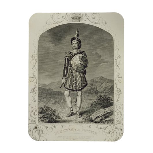 Macready as Macbeth, Act I Scene 3, in the play Magnet (Vertikal)