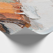 Macro. Abstract art. Expressive embossed pasty oil Geschenkpapier (Ecke)