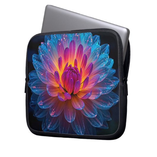 Macro Aurora Bloom 10 inch Laptopschutzhülle (Vorderseite Links)