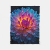 Macro Aurora Bloom Fleecedecke (Vorderseite)