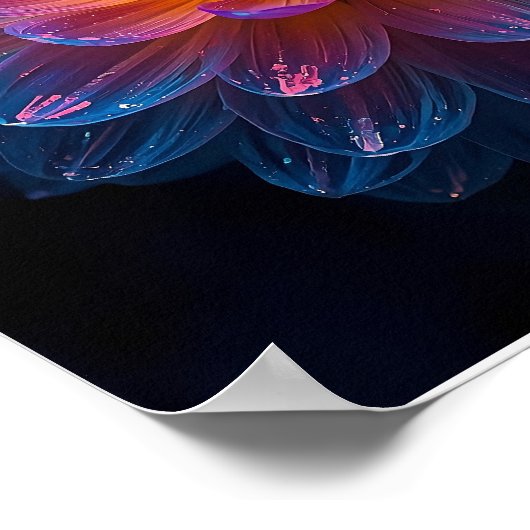 Macro Aurora Bloom Poster (Ecke)