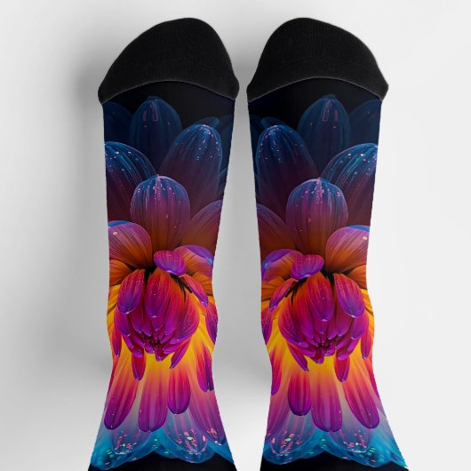 Macro Aurora Bloom Socken (Oben)