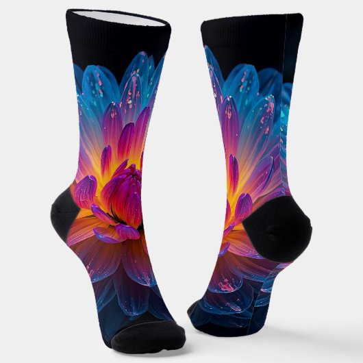 Macro Aurora Bloom Socken (Gewinkelt)