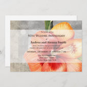 Macro Blume Tiger Lily Einladung (Vorne/Hinten)