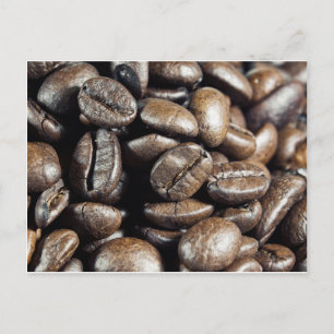 Macro coffee postkarte