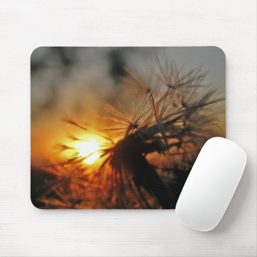 Macro Dandelion Sunset Mousepad (Mit Mouse)