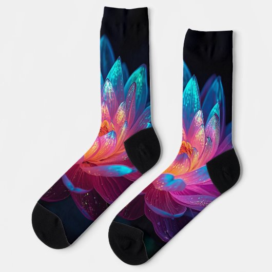 Macro Ethereal Zen Socken (Linkes Detail)