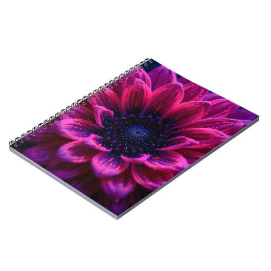 Macro Fuchsia Nebula Notizblock (Linke Seite)