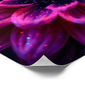 Macro Fuchsia Nebula Poster (Ecke)